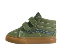 Vans - Kids Sk8-Mid V Shoes (4-8 years), Green, Size: 12.5