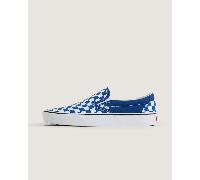 Vans - Slip-On Checkerboard Shoes, Man, Blue, Size: 4