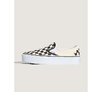 Vans Classic Checkerboard Slip-on Platform - Monochrome, Black/White, Size 6.5, Women Black/White