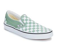 Vans Slip-ons (Shoes) Classic Slip-On COLOR THEORY CHECKERBOARD ICEBERG GREEN in Green 9.5