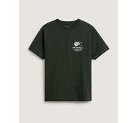 Vans Stockpile Short Sleeve T-Shirt Dark Green White - M