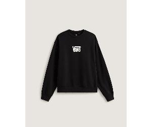 Vans - Stretch Logo Crew Sweatshirt, Man, Black, Size: XL