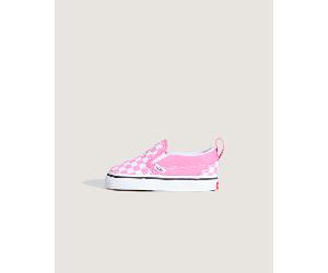 Vans - Toddler Classic Slip-On V Checkerboard Shoes (1-4 Years), Pink, Size: 5.5