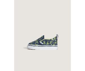 Vans - Toddler Classic Slip-On V Shoes (1-4 Years), Blue, Size: 4