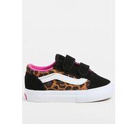 Vans Toddler Old Skool Leopard Print V Trainers - Multi, Black, Size 6 Younger Black