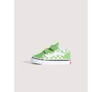 Vans - Toddler Old Skool V Checkerboard Shoes (1-4 Years), Green, Size: 8