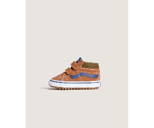 Vans - Toddler Sk8-Mid Shoes (1-4 Years), Orange, Size: 7