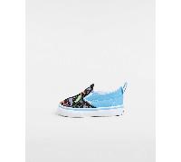 Vans Infant Boys Slip-On Velcro Glow Sharks Trainers Blue/Multi 9K