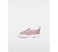 Vans Infant Girls Slip-On Velcro Glitter Trainers Rose Gold 8K
