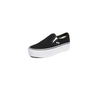 Vans UA Classic Slip-On Stackform Sneakers, Black/True White, 7 US Women/5.5 US Men