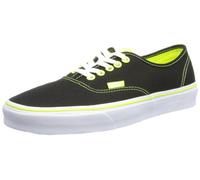 Vans Unisex-Adult Authentic Canvas Black/Neon Yellow Trainer VSCQ7MZ 4 UK