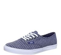 Vans Unisex-Adult Authentic Lo Pro Canvas Chambray Stripes/Dark Blue/True White Trainer VQES7HP 5 UK