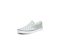 Vans Unisex Adult FU Classic Slip-On Sneakers, Checkerboard Gray Olive, 4 UK