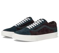 Vans Unisex-Adult Old Skool Sneaker, Pig Suede Plaid Scarab, 7.5 Women/6 Men