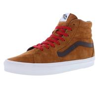 Vans Unisex-Adult Sk8-hi, Pig Suede Plaid Glazed Ginger, 9.5 Women/8 Men