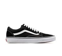 Vans Unisex Adults Old Skool Classic Suede/Canvas Sneakers, Black (Black/White), 7.5 UK (41 EU)
