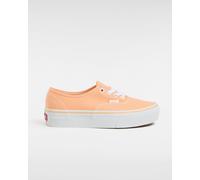 Vans Unisex Authentic Platform 2.0 Sneakers - Orange Textile - Size UK 11