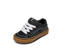 Vans Unisex Kids Caldrone Sneaker, Suede Mesh Black Gum, 3 UK