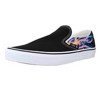 Vans Unisex Child Classic Slip On, (Electric Flame) Black/True White, 10 Women/8.5 Men