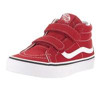 VANS Kids Sk8-mid Reissue Hook And Loop Shoes (4-8 Years) (racing Red/true White) Kids Red, Size 13.5