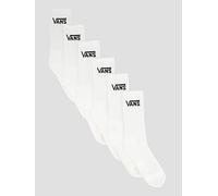 Vans Unisex Classic Crew Socks, White, Size L, Men White