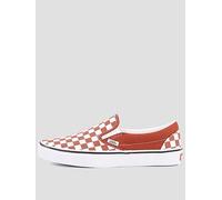 Vans Unisex Classic Slip-On Checkerboard Canvas Shoes, Brown, Size 7, Men Brown