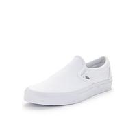 Vans Unisex Classic Slip-on Trainers, White/White, Size 3, Men White/White