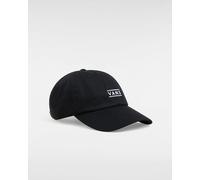 Vans Unisex Half Box Curved Bill Jockey Hat - Black Cotton - One Size