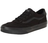 Vans Unisex Kid's Brooklyn LS Sneaker, Canvas Black/Black, 2.5 UK
