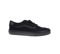 Vans Unisex Kid's Brooklyn LS Sneaker, Canvas Black/Black, 3.5 UK