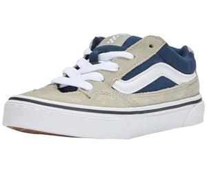 Vans Unisex Kids Caldrone Sneakers, Suede/Mesh Grey/Blue, 3 UK Child