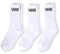 Vans Unisex Kid's Crew (US 1-6, 3-Pack) Socks, White 2, One Size