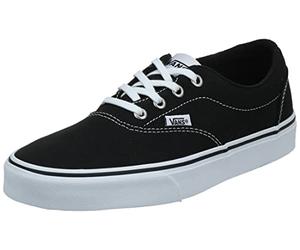 Vans Unisex Kids Doheny Sneaker, Canvas Black White,3 UK