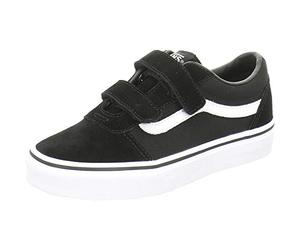 Vans Unisex Kids Td Ward V Sneaker, Black Suede Canvas Black White Iju,3 UK Infant