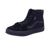 Vans Unisex Kids' Trainers Filmore Hi Zip Suede/Canvas (Suede/Canvas) Black/Black, Size UK 13