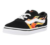 Vans Unisex Kids Ward Slip-on Sneaker, Flame Camo Black White, 5 UK Child
