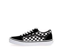 Vans Unisex Kids Ward Sneaker, Checkered Black True White, 1 UK Child