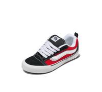 Vans Unisex Knu Skool Shoe | '90s Retro Puffy Low-Top Fashion Sneakers for Men & Women, Red/True White, 8/9.5