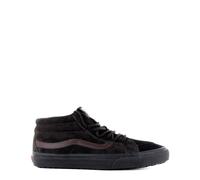 Vans Unisex Leather Sneakers with Fabric Lining and Rubber Sole - Brown - Size UK 2