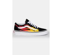 Vans Unisex Old Skool Flame Black/white size 38.5 | Outlet | Unisex | Black