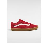 Vans Unisex Old Skool Lowpro Sneakers - Red Leather - Size UK 3.5