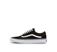VANS OLD SKOOL BLACK & WHITE PLATFORM SKATE TRAINERS
