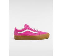 Vans Unisex Premium Old Skool Sneakers - Pink Leather - Size UK 10