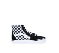 Vans Unisex Sk8-Hi (Checkerboard) Blk/Tr Wht Skate Shoe 10.5 Men US / 12 Women US