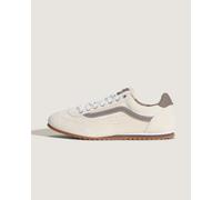 Vans Unisex Super Lowpro Sneakers - Beige Leather - Size UK 5