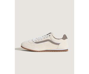 Vans Unisex Super Lowpro Sneakers - Beige Leather - Size UK 5