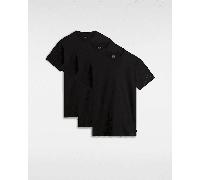 Vans for man. VN000KHDBLK1 Pack of 3 Basic T-shirts black (M), Casual, Cotton