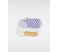Vans - Vans Kick Socks (3 Pair), Woman, Purple, Size: 4-7.5