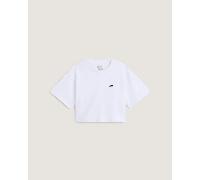 Vans - W SALTON RELAX CROP T-Shirt, Woman, White, Size: L