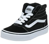 Vans Ward Hi Classic Suede/canvas, Unisex Kids’ Hi-Top Trainers, Black ((Suede/Canvas) Black/White Iju), 11.5 UK (29 EU)
